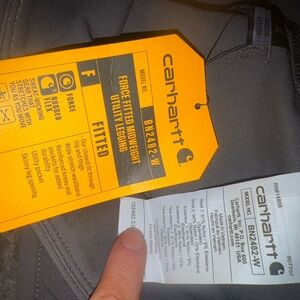 NWT Carhartt Fitted Gray Leggings